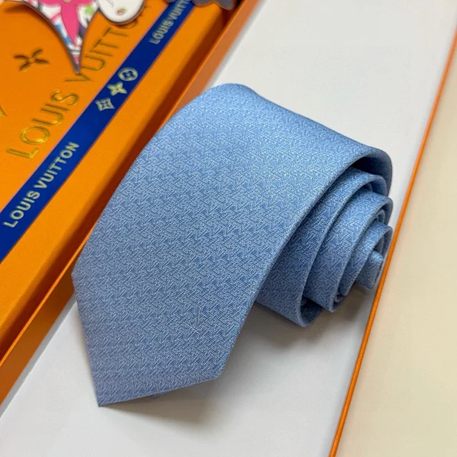Louis Vuitton Ties Geometric Jacquard Tie product detail image 2