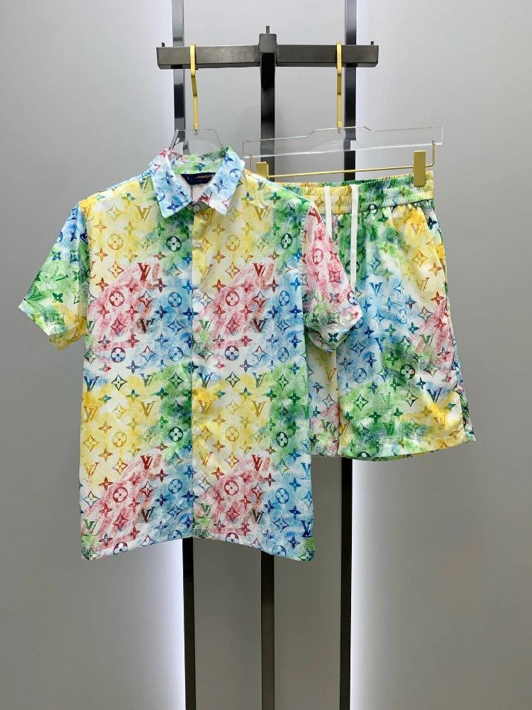 Louis Vuitton Matching Sets Monogram short-sleeve shirt and shorts set — SKU-31-020 Color/Pattern