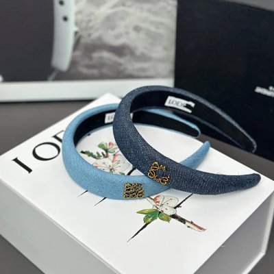 Loewe Anagram Denim Headband