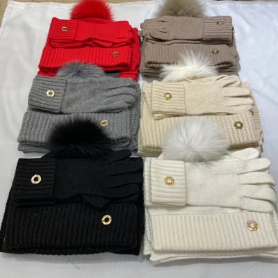 Loro Piana Knit Hat, Scarf & Glove Sets [6 styles]
