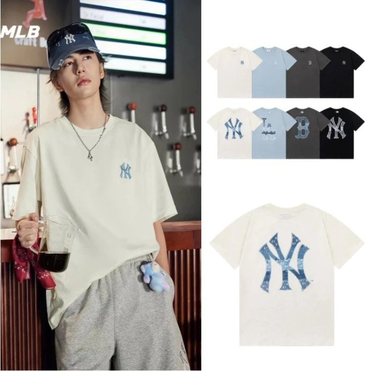 New York Yankees Embroidered Logo T-Shirts [4 styles]
