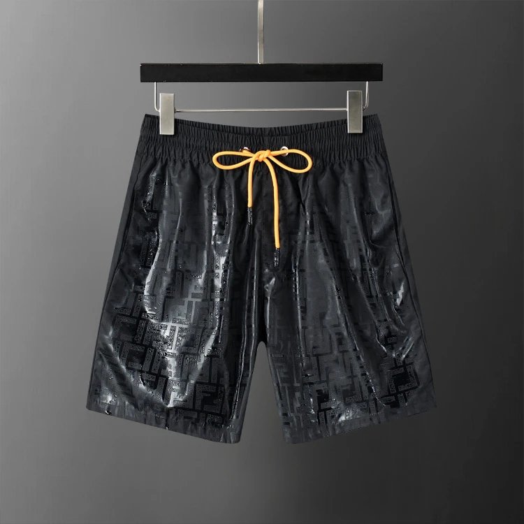 Louis Vuitton Shorts Elastic-waist drawstring monogram-print — SKU-03-28098 Black