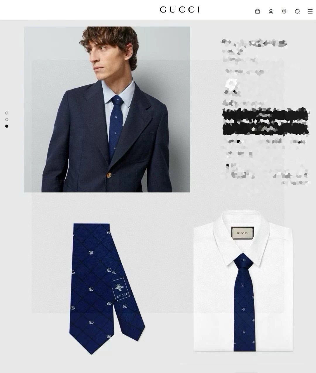 Gucci Ties GG Logo Check Pattern Tie image 10