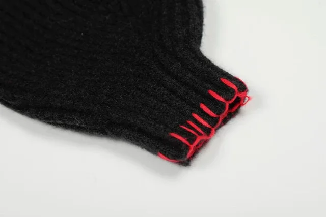 Unbranded Knitwear Scarf-detail embroidered button-front cardigan product detail image 6