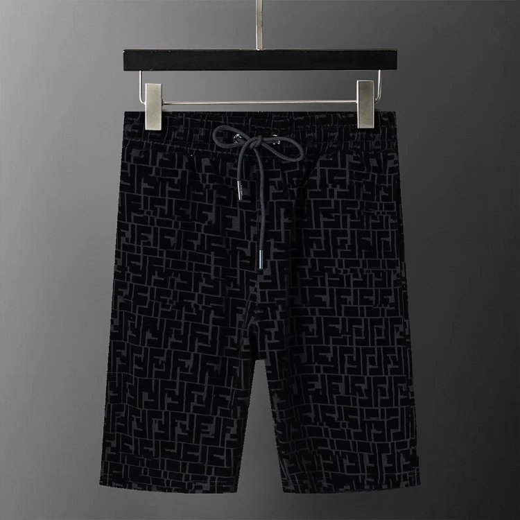 Unbranded Shorts Drawstring printed casual — SKU-21-29047 Black