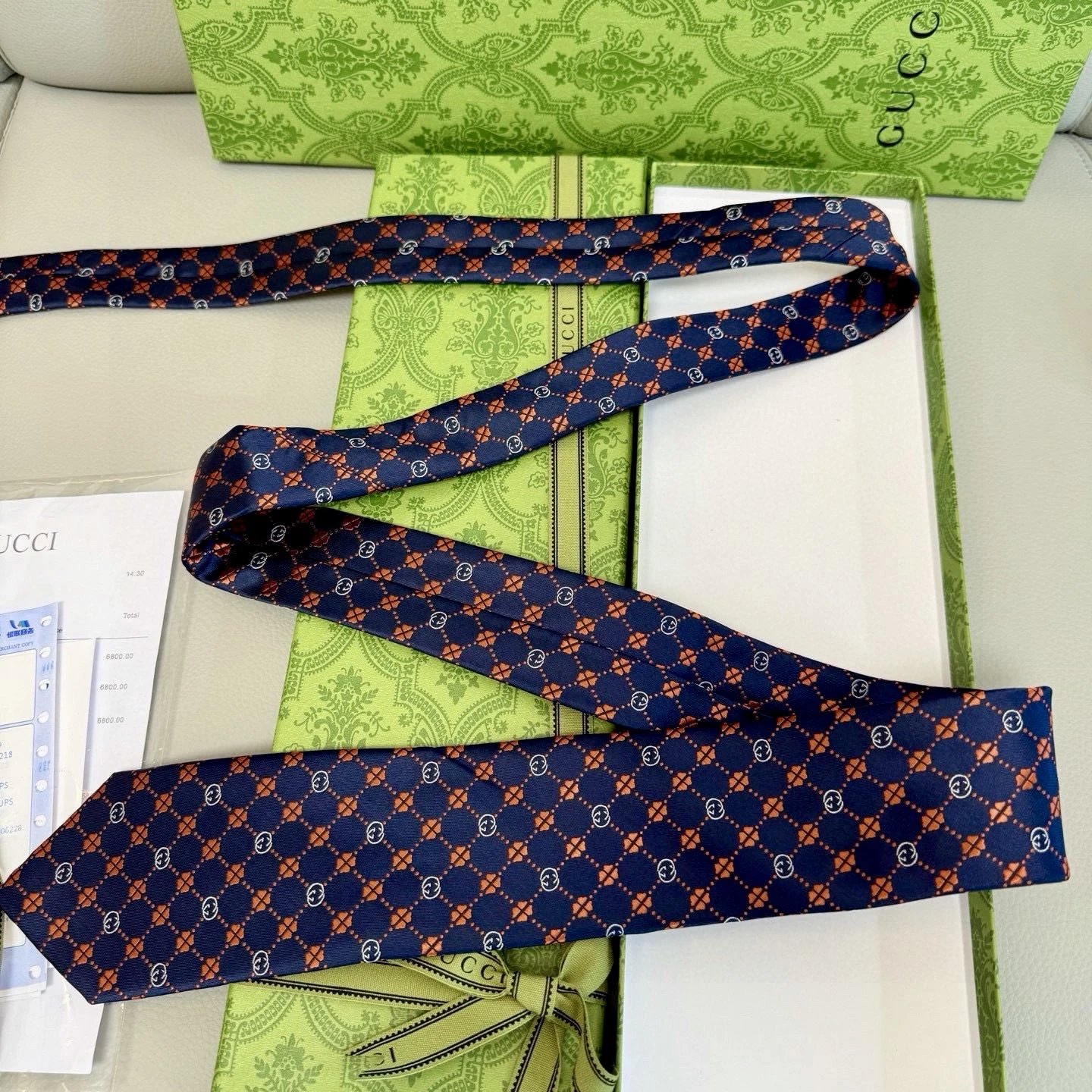 Gucci Ties GG logo jacquard necktie image 5