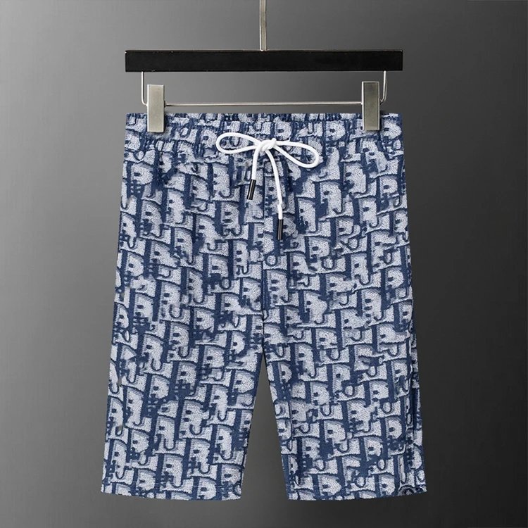 Unbranded Shorts Drawstring printed casual — SKU-43-29064 Blue
