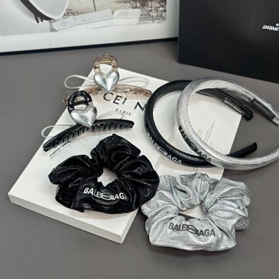 Balenciaga Logo Scrunchies & Hair Accessories