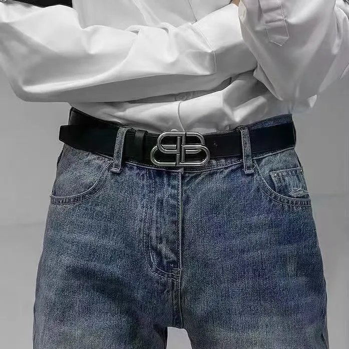 Balenciaga Belts BB-logo buckle leather belt image 8