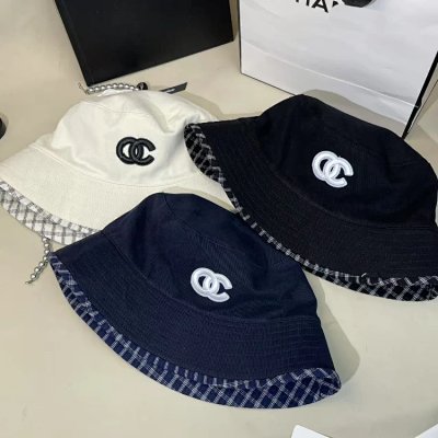 Chanel CC Logo Bucket Hat