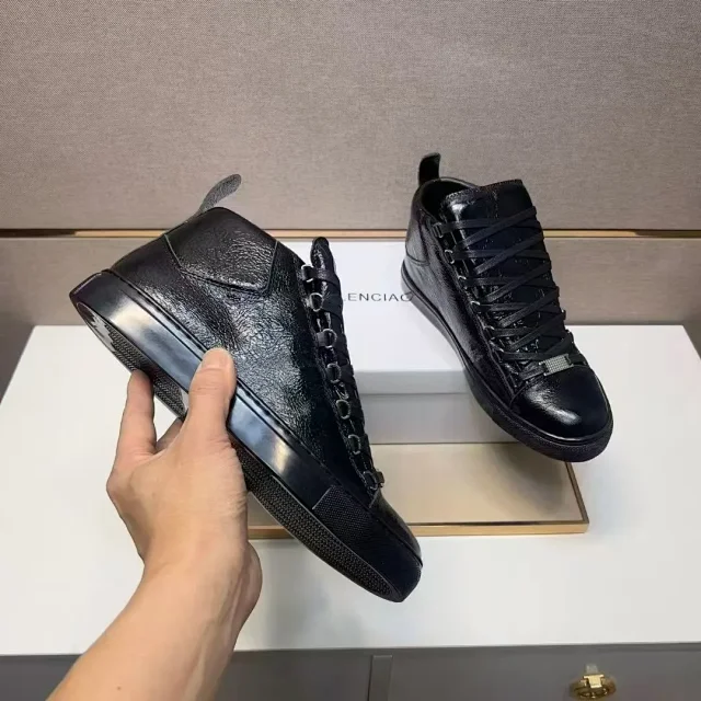 Unbranded Sneakers High-Top Lace-Up Leather product detail image 6
