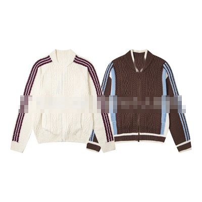 Cable Knit Zip-Up Cardigan Sweater