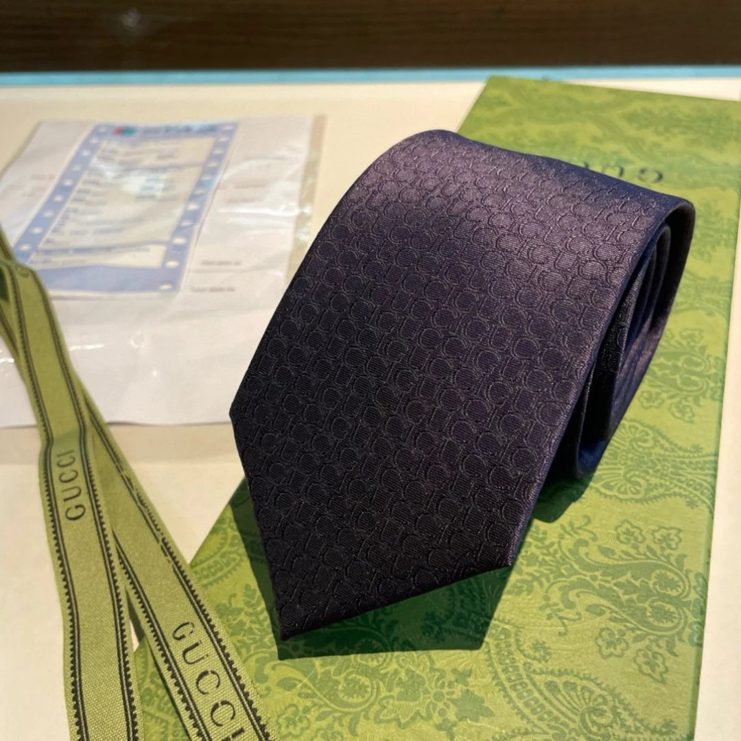 Gucci Ties Interlocking G Pattern Tie — 03
