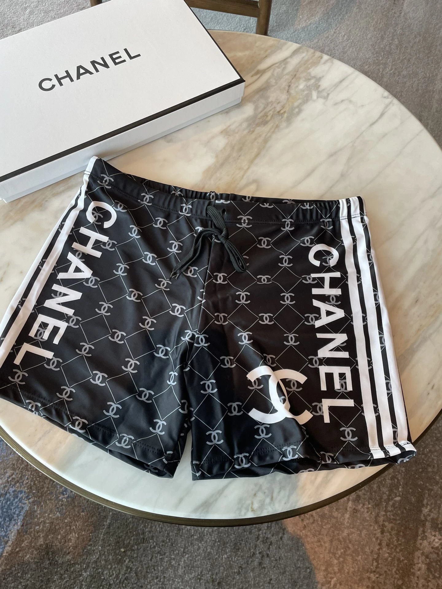Louis Vuitton Swimwear Drawstring Monogram Swim Trunks — 06