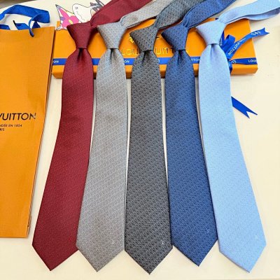 Louis Vuitton Monogram Geometric Pattern Silk Tie [5 styles]