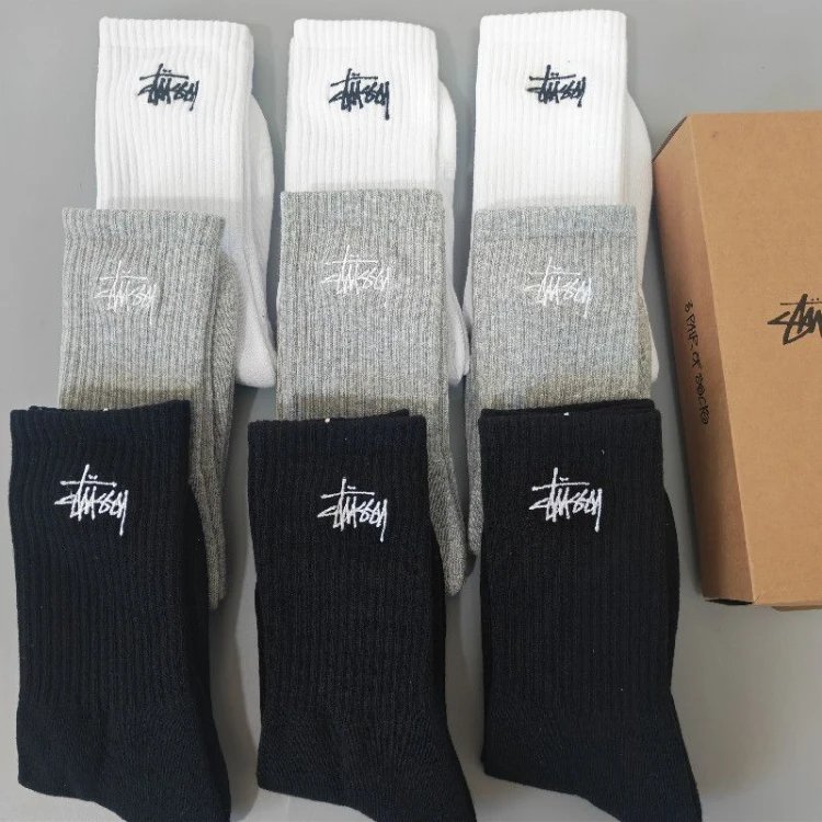 Stüssy Embroidered Crew Socks [6 styles]