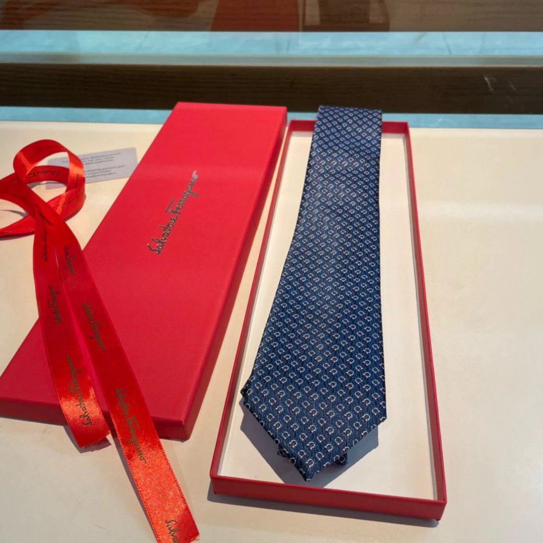 Salvatore Ferragamo Ties Horseshoe Motif Necktie image 2