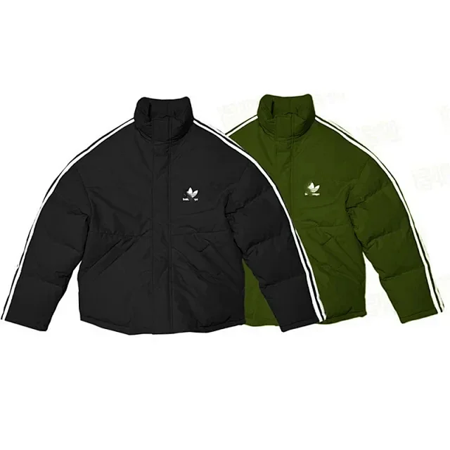 Adidas Jackets Trefoil three-stripe puffer jacket product detail image 1