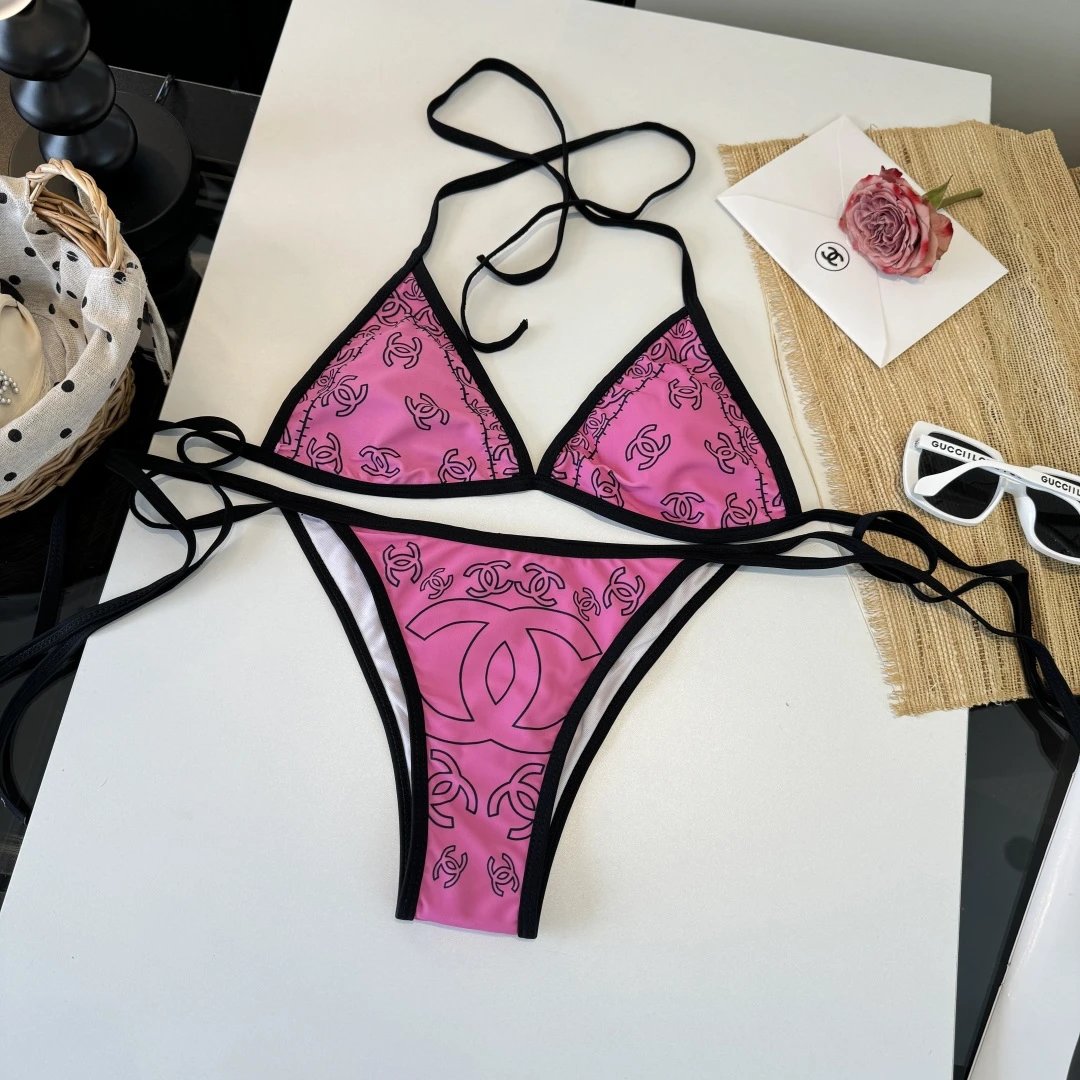 Chanel Swimwear Logo-print one-piece and bikini styles — 7