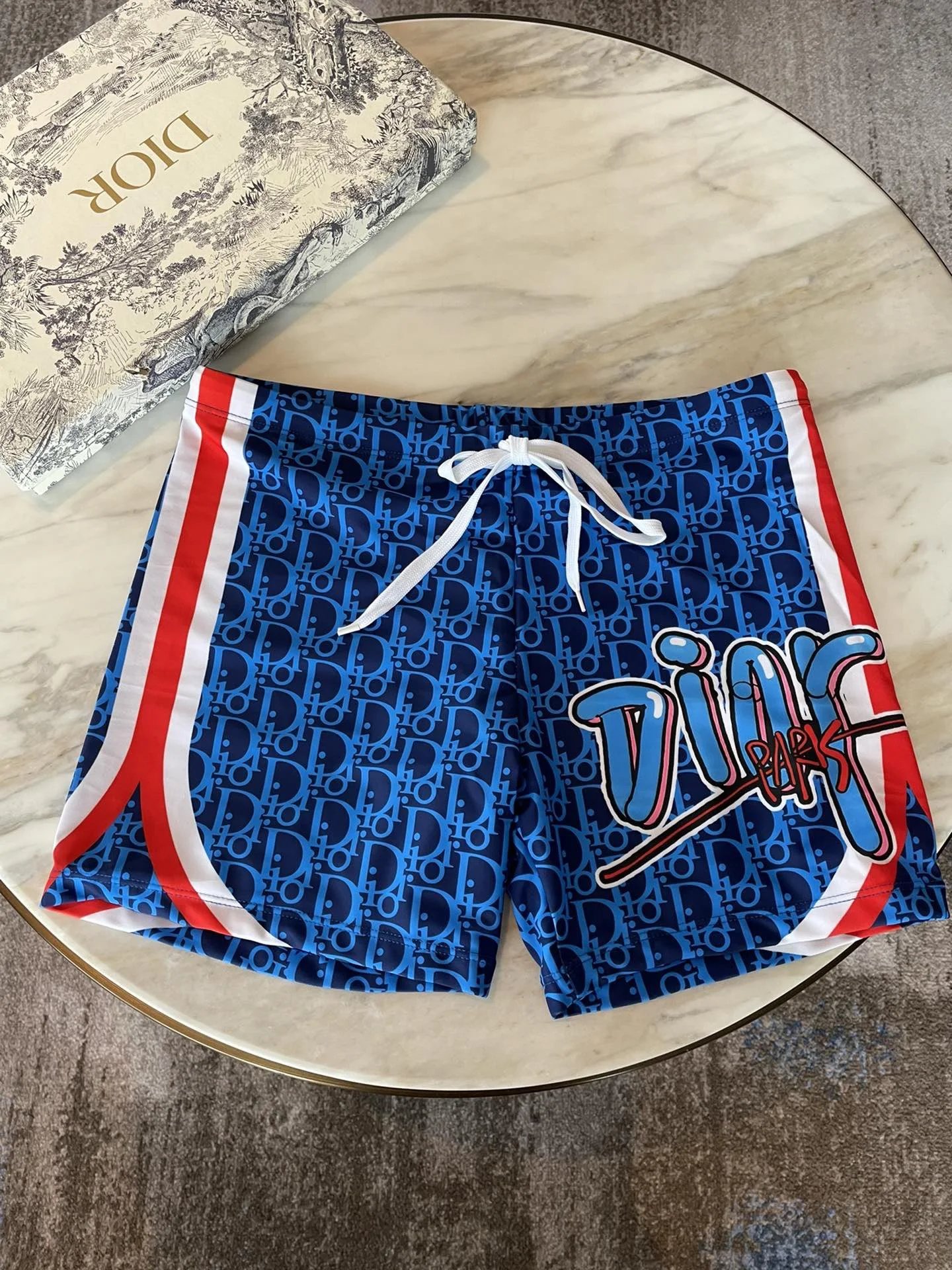 Louis Vuitton Swimwear Drawstring Monogram Swim Trunks — 04
