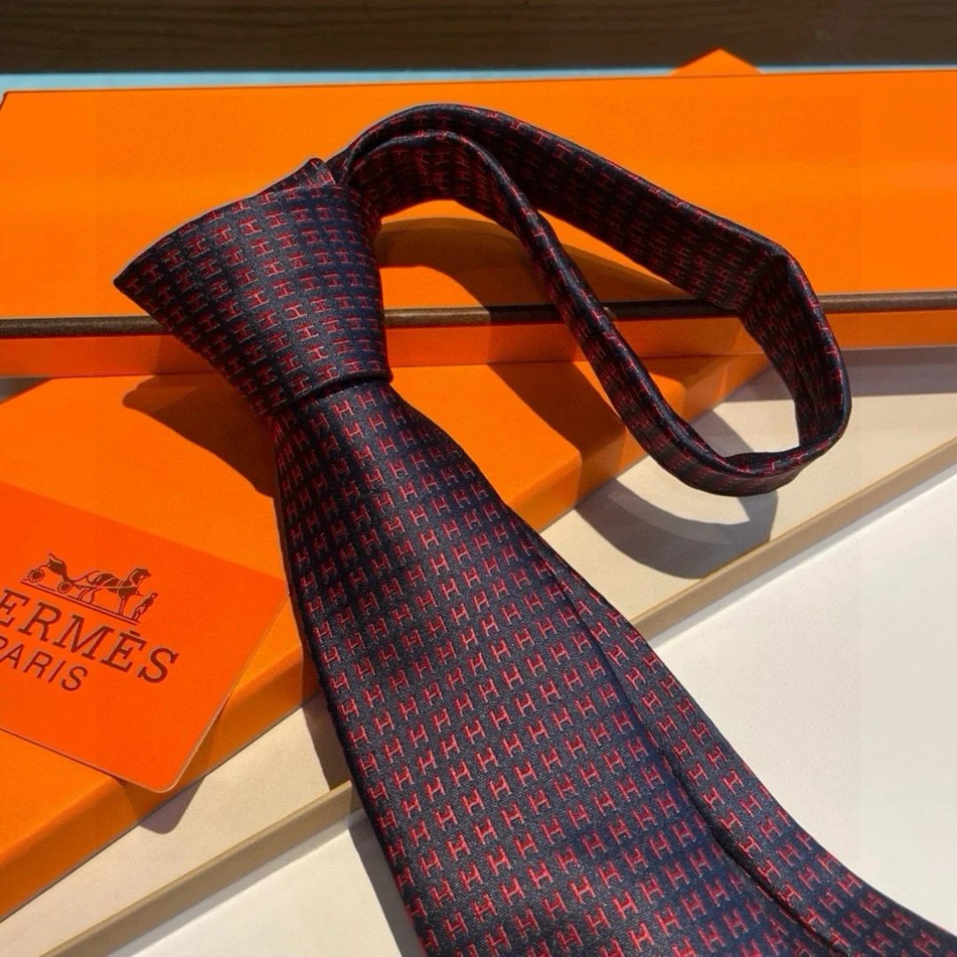 Hermès Ties H monogram patterned tie image 6