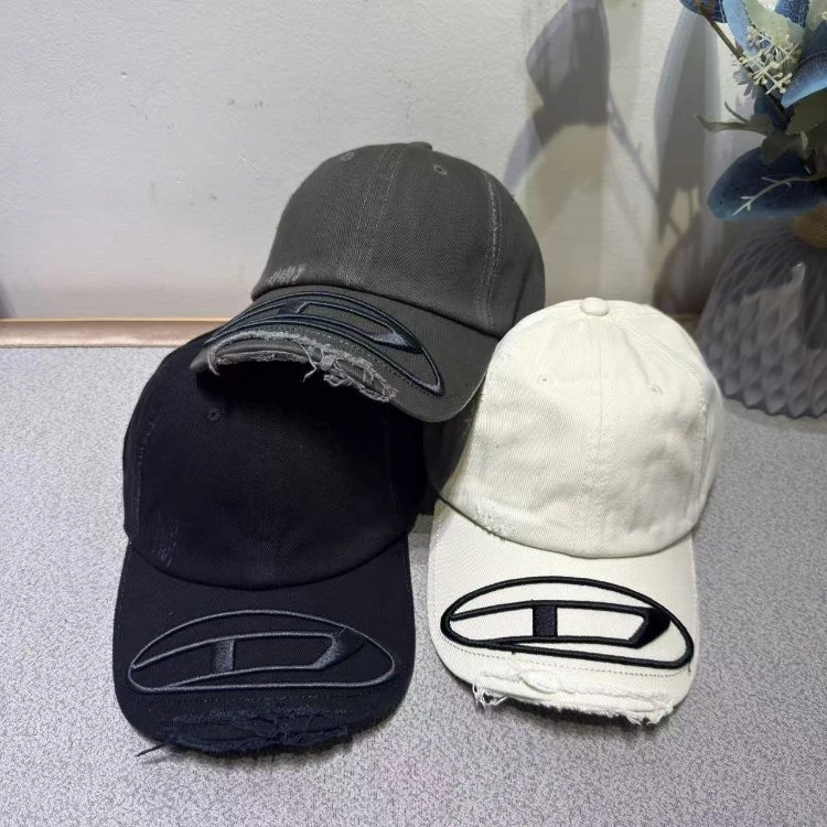 Diesel Oval D Logo Baseball Caps [3 styles]