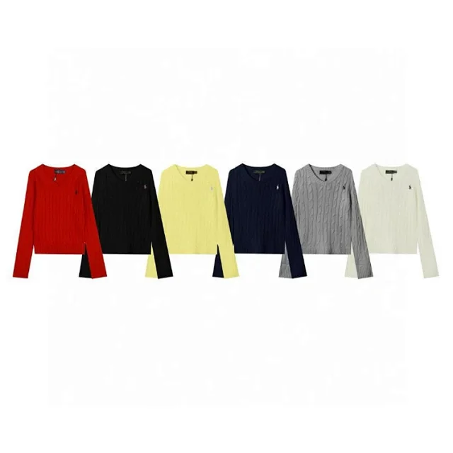 Ralph Lauren Knitwear Cable-Knit V-Neck Sweater product detail image 1