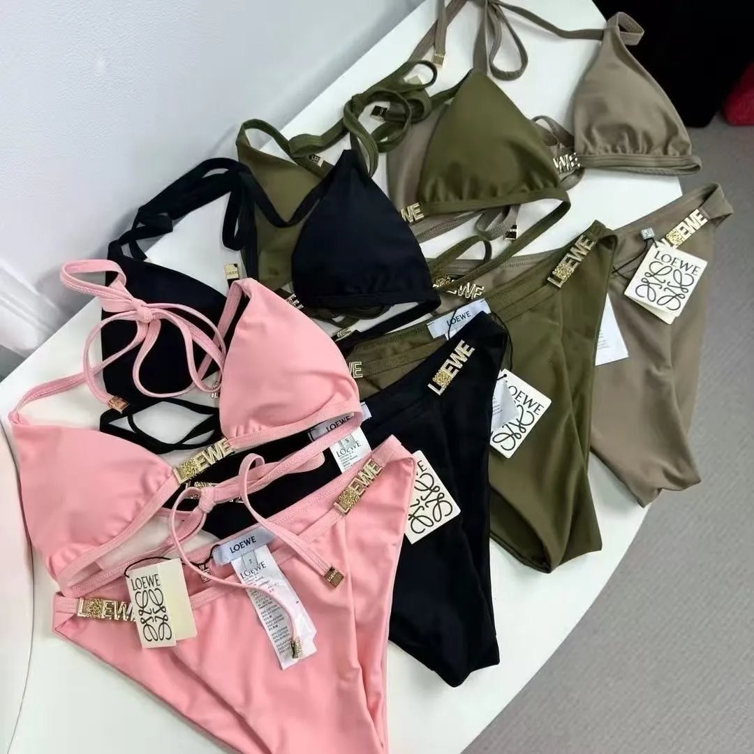 Loewe Anagram Triangle Bikini Set