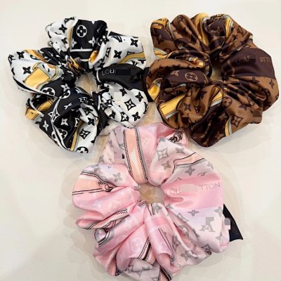 Louis Vuitton Monogram Silk Scrunchies