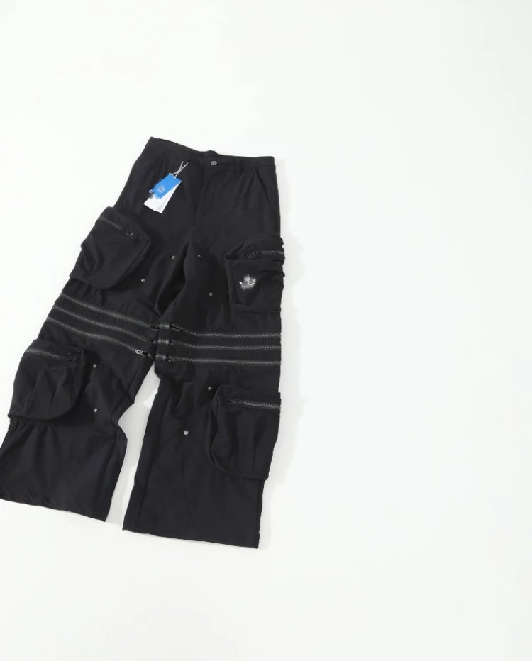 ADDS Trousers Convertible zip-off cargo — Black