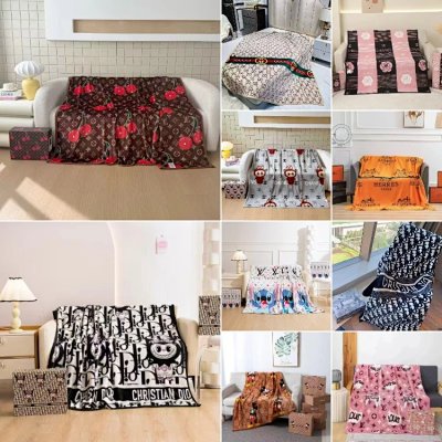 Louis Vuitton / Chanel / Dior Multi-Brand Throw Blankets [20 styles]