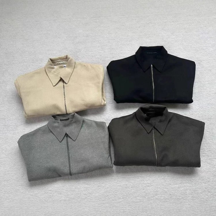 Minimalist Collar Zip-Up Jacket [4 styles]