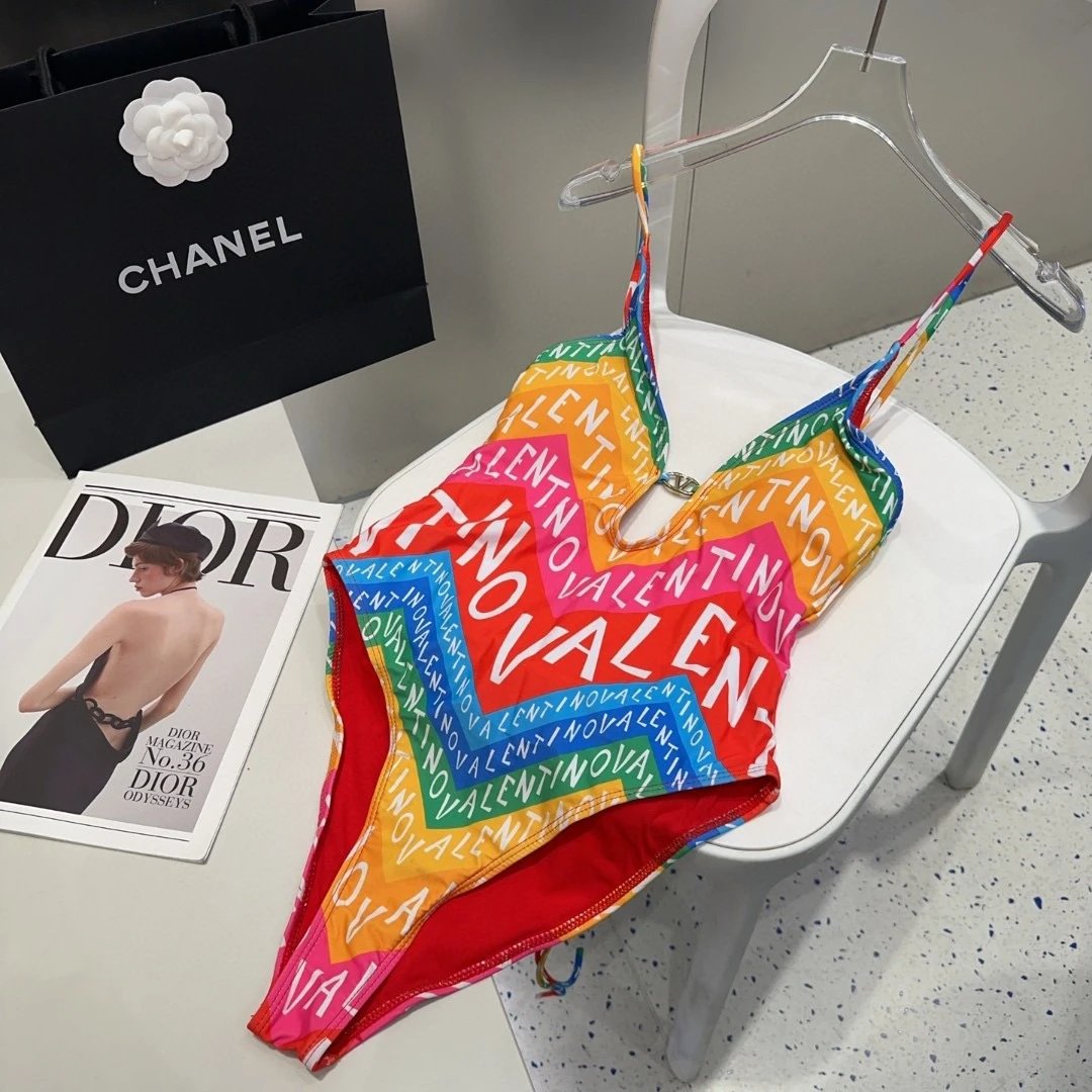 Valentino Swimwear One-Piece Swimsuits, Assorted Prints — 01