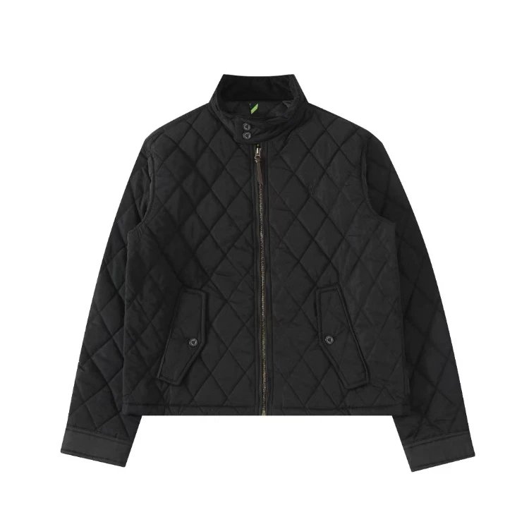 Ralph Lauren Jackets Diamond-Quilted Stand-Collar Jacket — Black