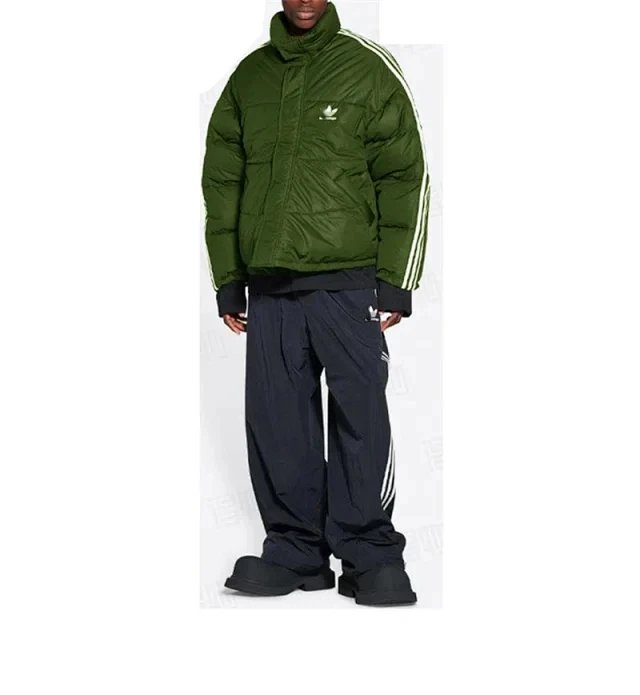 Adidas Jackets Trefoil three-stripe puffer jacket image 8