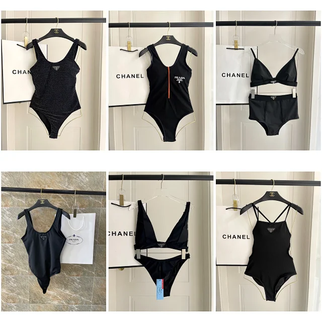 Prada Swimwear One-piece swimsuit with triangle logo product detail image 1