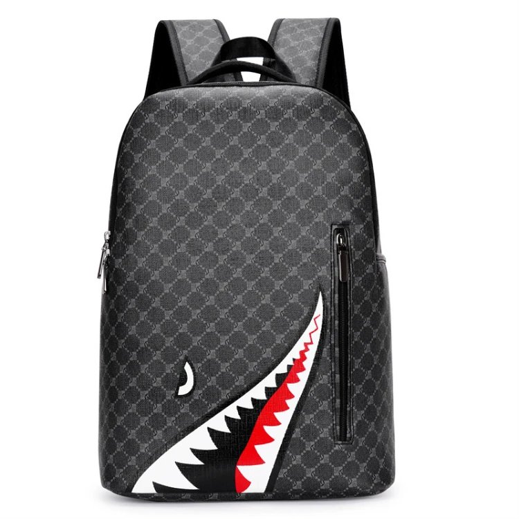Sprayground Backpacks Shark Mouth Design — SKU-12-New Floral Black Eye