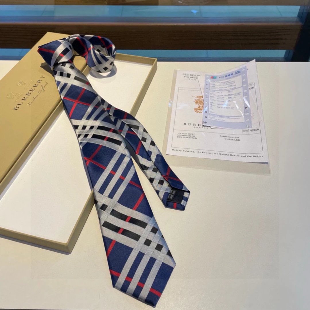 Burberry Ties 6586 Plaid Jacquard image 6