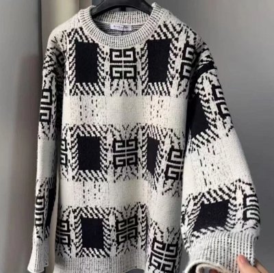 Givenchy Patchwork-Print Knit Sweaters
