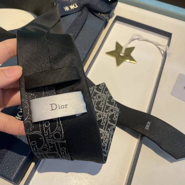 Dior Ties CD Diamond Pattern Tie product detail image 5