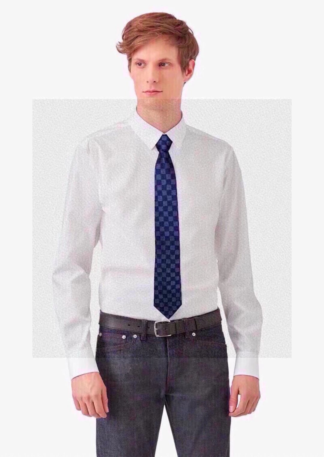 Louis Vuitton Ties Checkered Jacquard Tie image 9