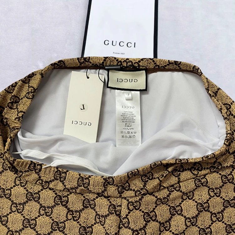 Gucci Swimwear Logo-print lined swim trunks image 3