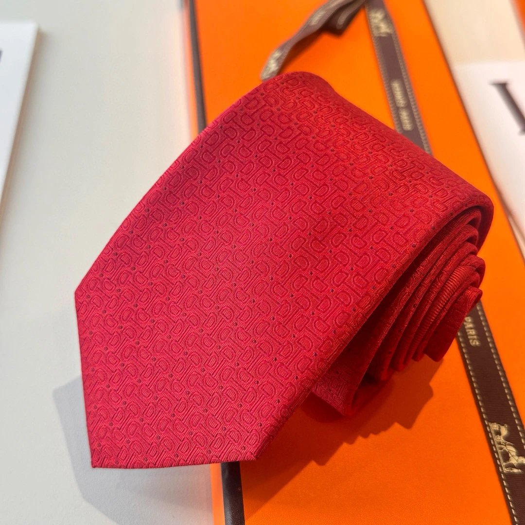 Hermès Ties Geometric Link Pattern — 06