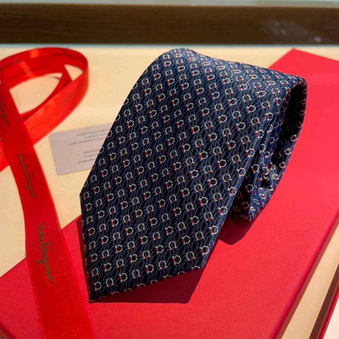Salvatore Ferragamo Ties Horseshoe Motif Necktie image 6