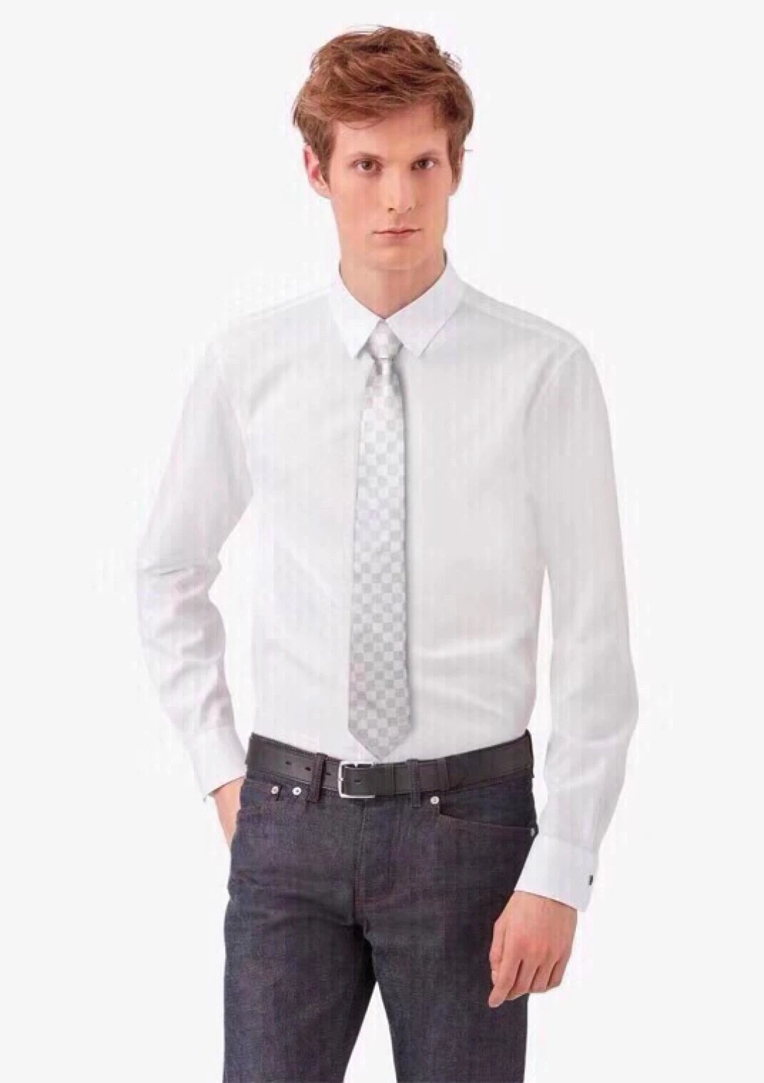 Louis Vuitton Ties Checkered Jacquard Tie image 2