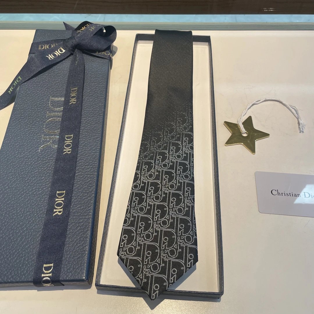 Dior Ties CD Diamond Pattern Tie image 2