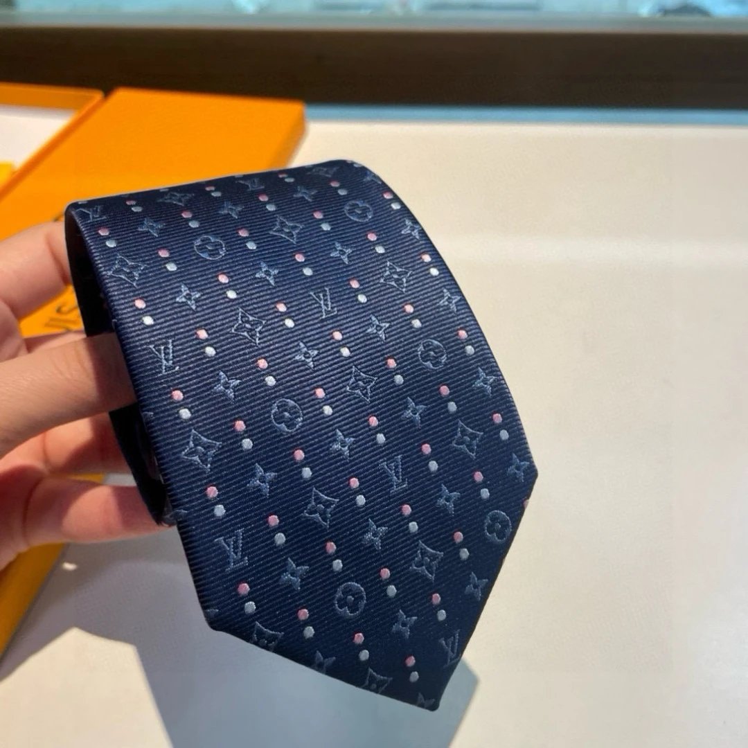 Louis Vuitton Ties Monogram and polka-dot silk necktie — 05
