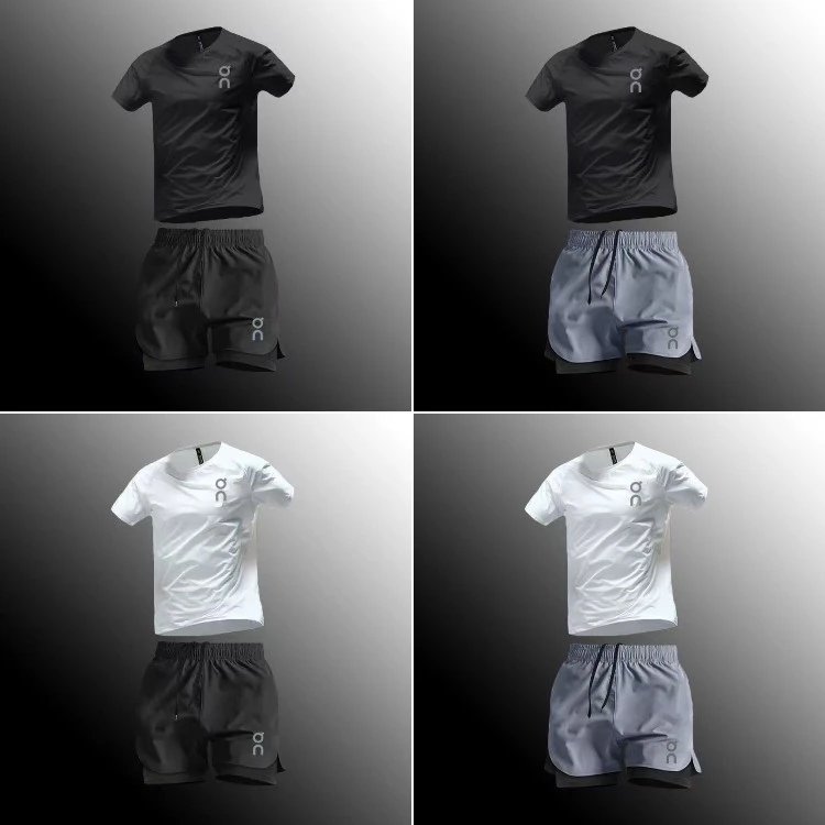 On Running T-Shirt & Shorts Sets [4 styles]
