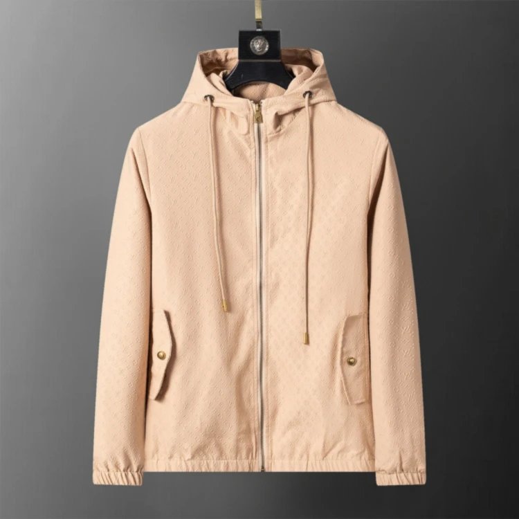 Unbranded Jackets Zip-Up Windbreaker — SKU-18-Apricot 56036