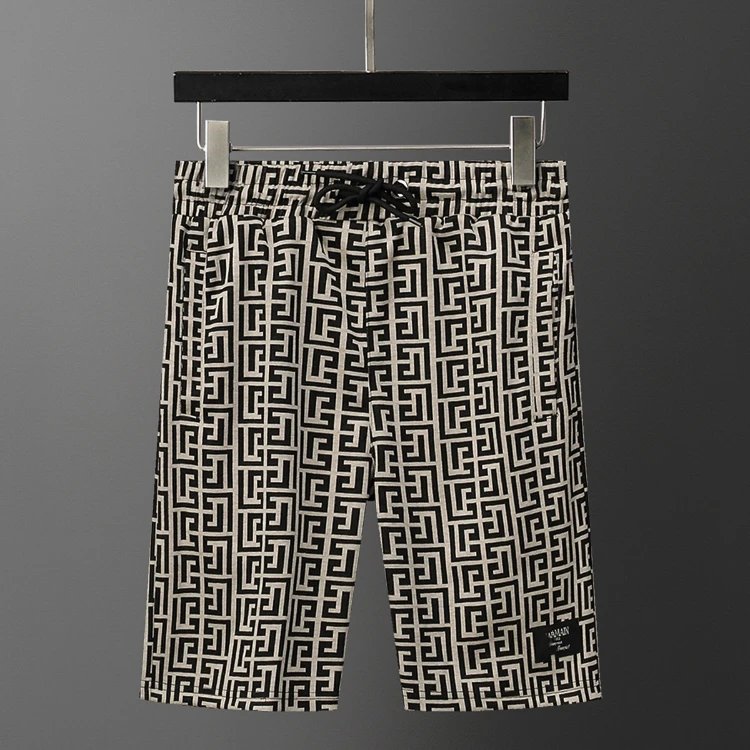Unbranded Shorts Drawstring printed casual — SKU-06-29037 Coffee Color